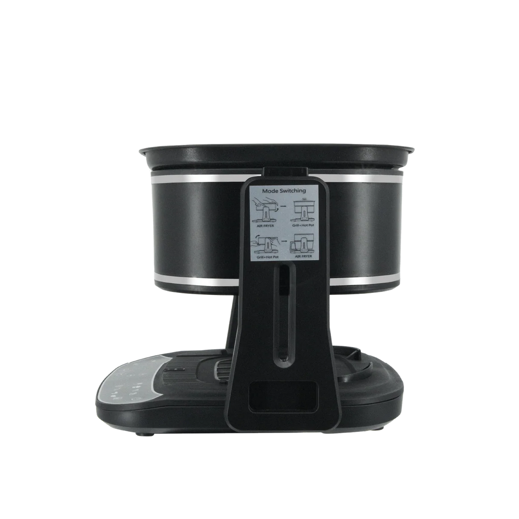 Freidora de aire de vidrio Dolphin Minja 3 en 1 de 4,5 L con parrilla