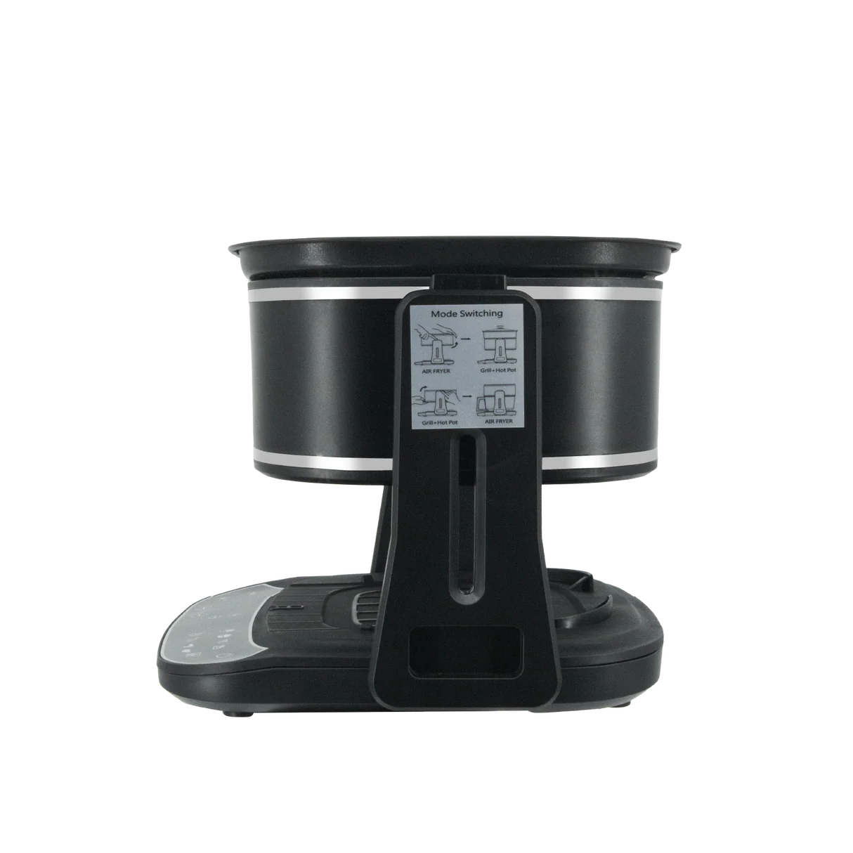 Freidora de aire de vidrio Dolphin Minja 3 en 1 de 4,5 L con parrilla