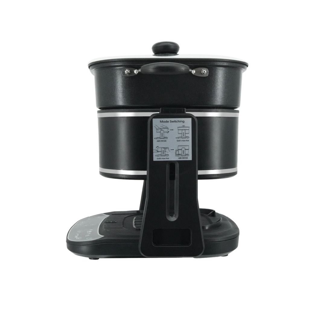 Freidora de aire de vidrio Dolphin Minja 3 en 1 de 4,5 L con parrilla