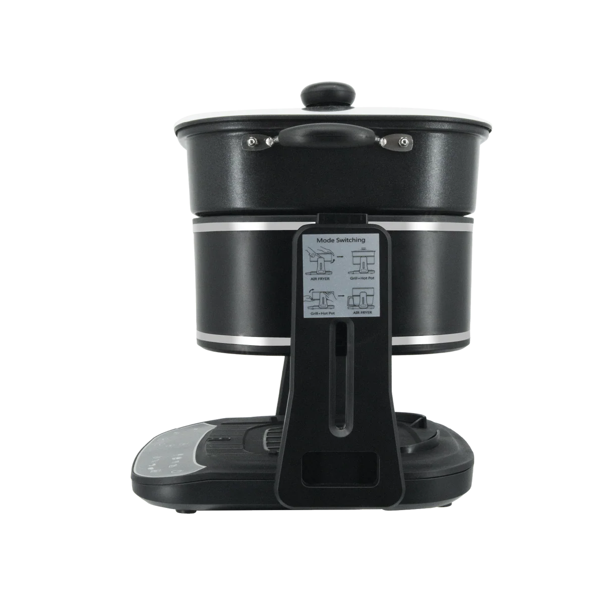 Freidora de aire de vidrio Dolphin Minja 3 en 1 de 4,5 L con parrilla