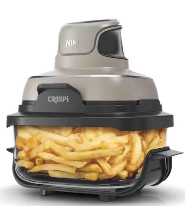 Sistema de cocción con freidora de aire portátil de vidrio Dolphin Ninja 4 en 1 