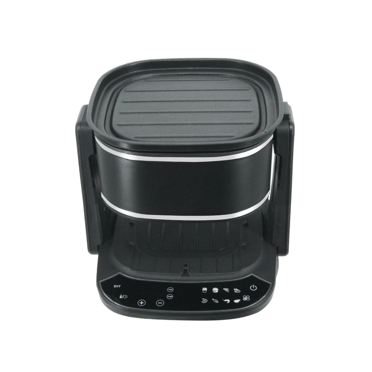 Freidora de aire de vidrio Dolphin Minja 3 en 1 de 4,5 L con parrilla