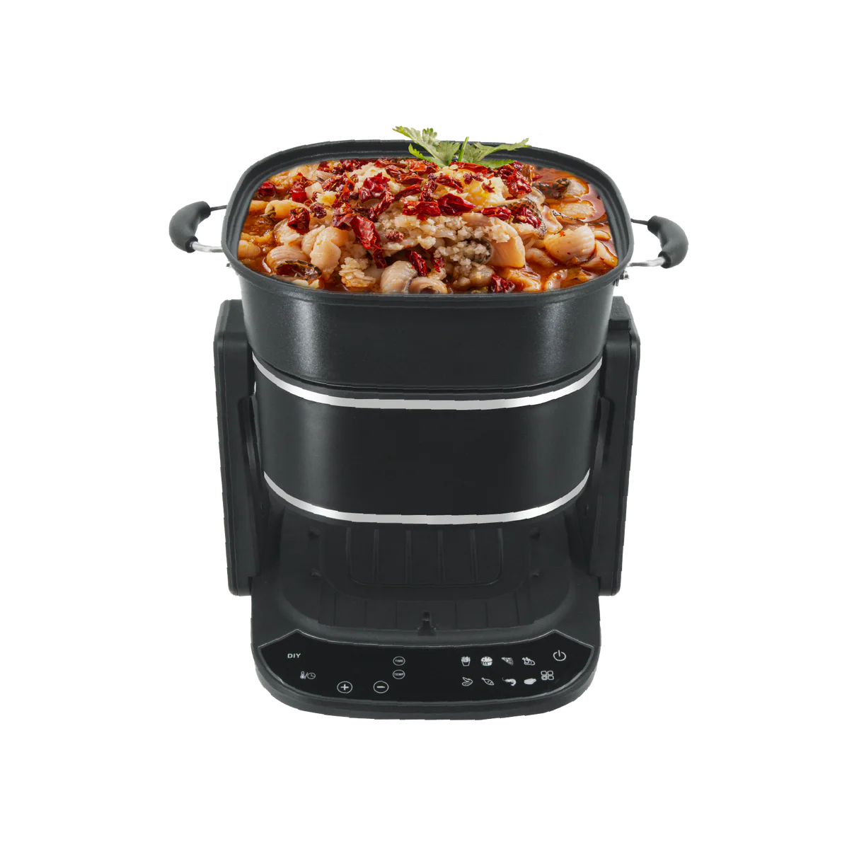 Freidora de aire de vidrio Dolphin Minja 3 en 1 de 4,5 L con parrilla