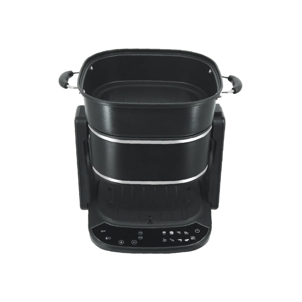 Freidora de aire de vidrio Dolphin Minja 3 en 1 de 4,5 L con parrilla