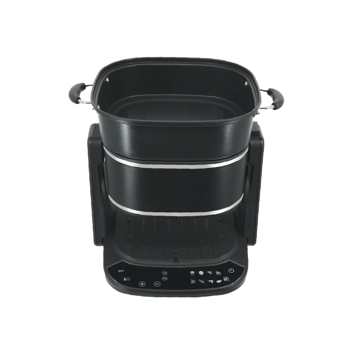 Freidora de aire de vidrio Dolphin Minja 3 en 1 de 4,5 L con parrilla