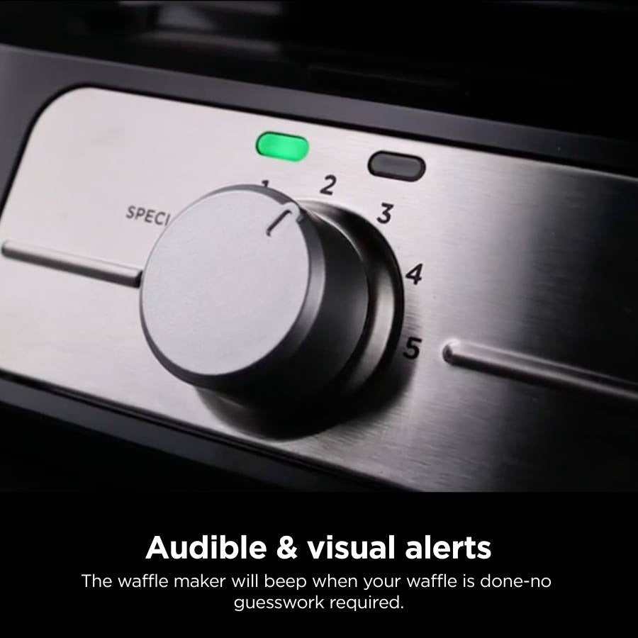 Máquina para hacer gofres belgas Dolphin Ninja PRO antiadherente 