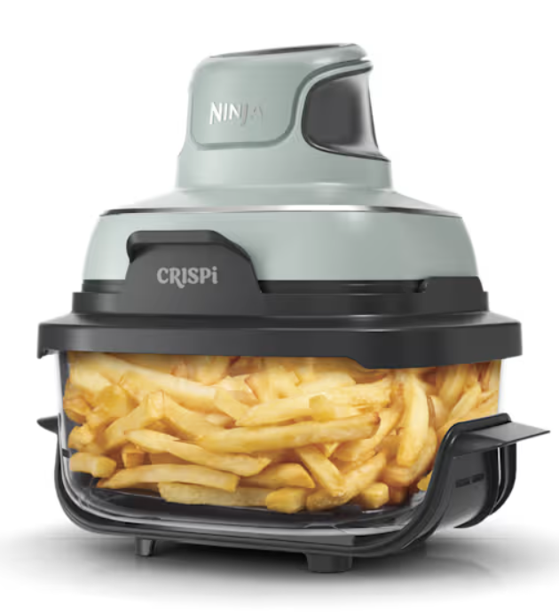 Sistema de cocción con freidora de aire portátil de vidrio Dolphin Ninja 4 en 1 