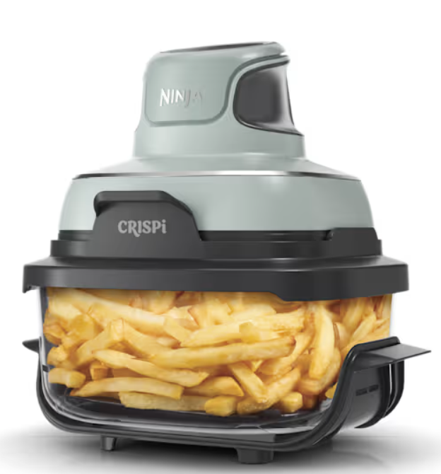 Sistema de cocción con freidora de aire portátil de vidrio Dolphin Ninja 4 en 1 