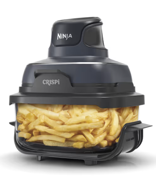 Sistema de cocción con freidora de aire portátil de vidrio Dolphin Ninja 4 en 1 